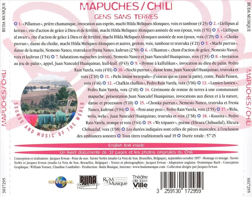 VARIOUS ARTISTS - MUSIC FROM THE WORLD: MAPUCHES/CHILI NEW CD — 第 1/1 张图片