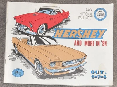 Hershey Region AACA Fall Meet Eastern Region October 1994 Schedule Show Car List - Image 1 of 4