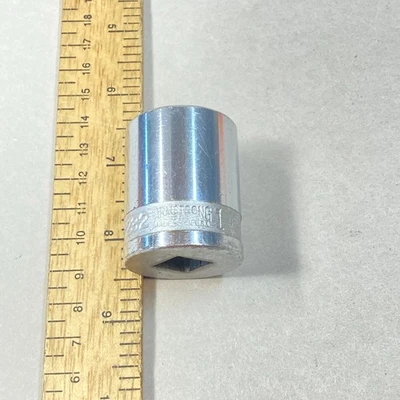 Armstrong 1" Socket 1/2" Drive 12 Point Chrome #ST-1232 USA - Image 1 of 4