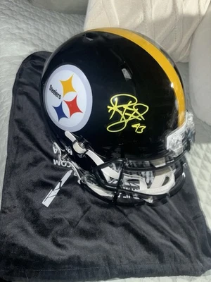 TROY POLAMALU SIGNED PITTSBURGH  STEELERS SPEEDFLEX AUTHENTIC HELMET BECKETT - Image 1 of 4