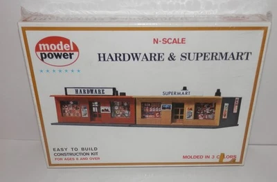 Model Power N Scale Hardware & Supermart Kit #1534 NIB - Image 1 of 2