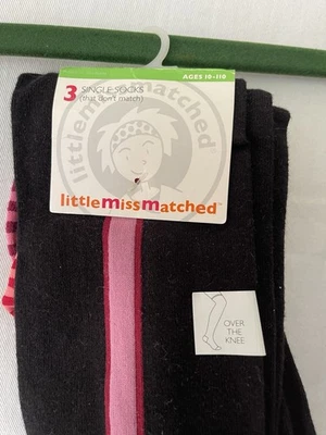 Little Miss Matched Socks Multicolor Size 9-11 3-Pack Set of 3 - Image 1 of 4