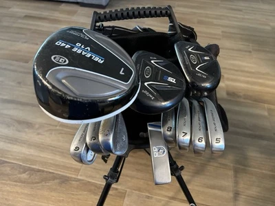 TS5-51 11 Club Stand Set Graphite, Black/White Bag RH - Image 1 of 4