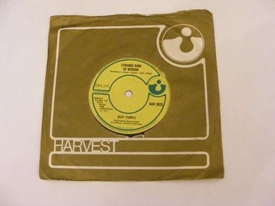 Deep Purple. Strange Kind Of Woman / I'm Alone. 45 vinyl.  - Image 1 of 4
