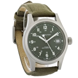 Reloj Hamilton Khaki Field mecánico acero inoxidable esfera verde H69439363 - Imagen 1 de 2