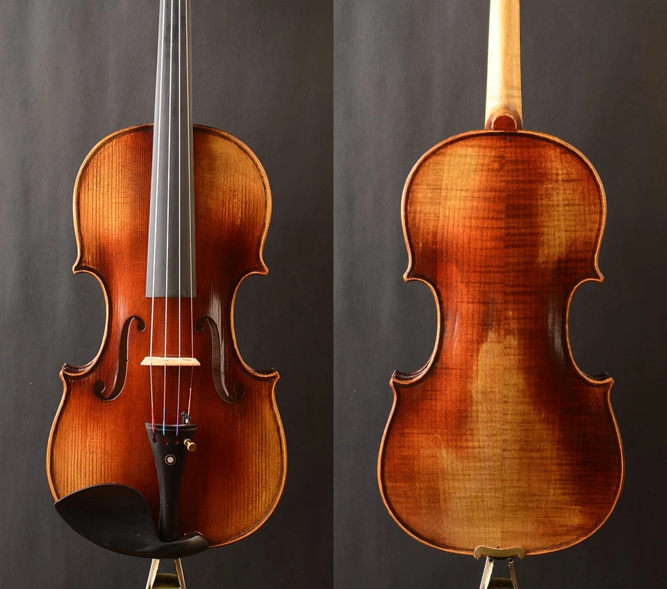a Strad Model T19 Vioin Advanced Rich Warm Tone Oil Antique