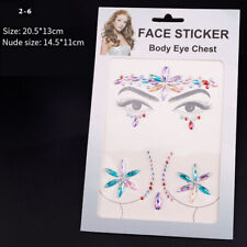 Eye Sticker Set, Face Drill Sticker Diy Acrylic Chest Sticker Drill Forehead US