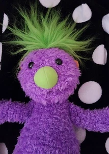 Peluche suave de 16"" vintage Tomy Jim Henson The Hoobs Iver púrpura que habla alien - Imagen 1 de 2