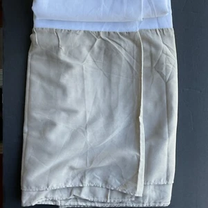 Vintage Martha Stewart Everyday Bed Skirt King Size Beige - Picture 1 of 7
