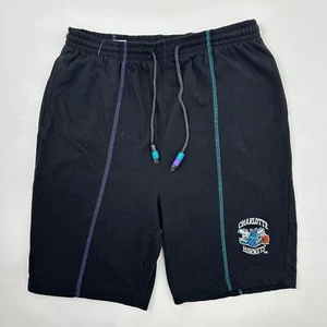 Starter Charlotte Hornets NBA Shorts Elastic Waist Black L - Picture 1 of 6