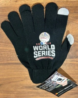 NUEVO 2016 Serie Mundial Chicago Cubs Indians Guantes de Mensajes de Mensaje Masterpass Master Card Foto 1 de 4