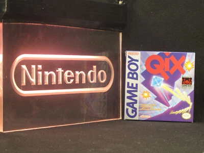 Nintendo Game Boy Qix CIB Complete in Original Box With Papers Excellent RARE - Image 1 of 4