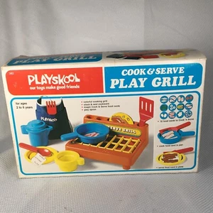 Vintage 1977 Playskool Cook & Serve Play Grille #382 New Opened Box - Picture 1 of 17