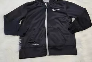 Nike Youth Medium Therma-Fit Full Zip Black Hoodie - Picture 1 of 5