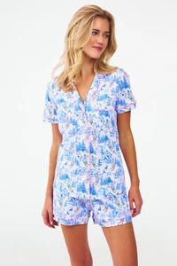 Roller Rabbit Ski Toile Polo Pajamas Set L NWT - Picture 1 of 5