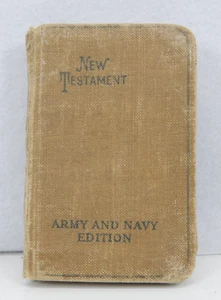 1917 ESERCITO e Marina Nuovo Testamento Cappellani 4" Tasca BIBBIA 303 Fanteria - Foto 1 di 10