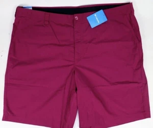 Columbia Mens Shorts Size 38 Flat Front Large Red Onion Casual 10in Wash NWT NEW - Picture 1 of 24