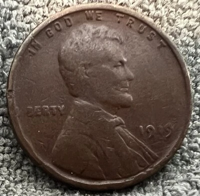 Centavo Lincoln 1919 con errores (ver descripción) #8425 Foto 1 de 4