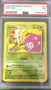 2000 Pokemon Rocket #58 Koffing 1st Edition PSA 7 - Picture 1 of 2