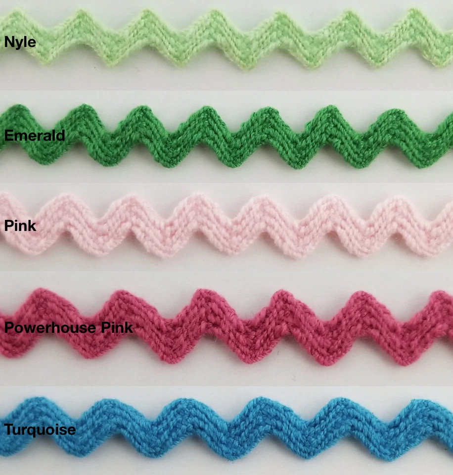 1/4" Ric Rac Zig Zag Trim - 36 Yards - Many Colors Available! - Image 1 of 1