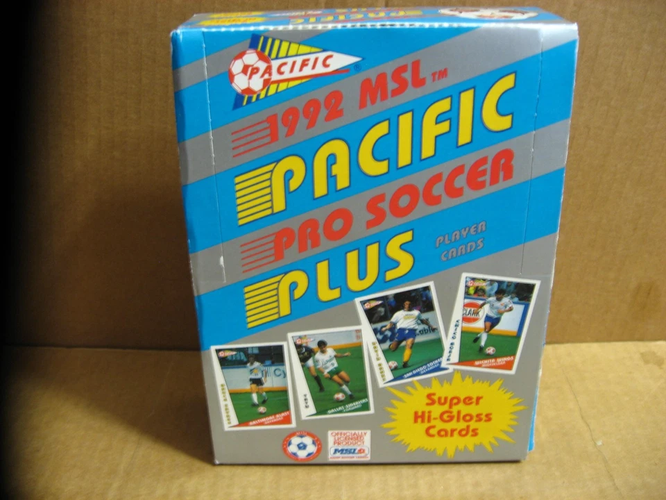 Caja de fútbol profesional Pacific Plus 1992 36 paquetes paquetes sellados de fábrica de colección fútbol MSL Foto 1 de 1