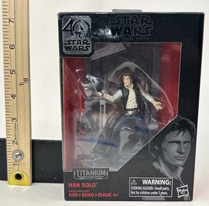 Star Wars 40th Anniversary Black Titanium Series 1 Han Solo - NIB - Bild 1 von 8