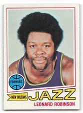 1977-78 Topps #74 LEONARD TRUCK ROBINSON New Orleans Jazz NICE CARD !!!