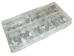 UNIVERSAL 350PC LOCK & FLAT WASHER KIT - 12 POPULAR SIZES!!! - LW350-12 - Bild 1 von 1