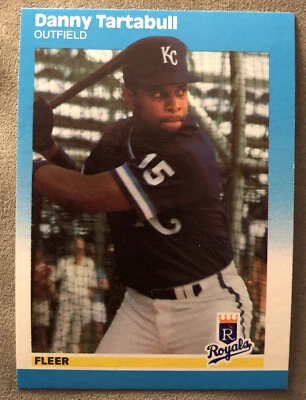 Tarjeta de novato 1987 Fleer Update Danny Tartabull (RC) #U-117 Royals alto grado O/C Foto 1 de 2