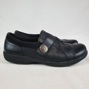 Abeo Womens Comfort Shoes 9.5 Smart 3540 Slip On Casual Black Leather Walking