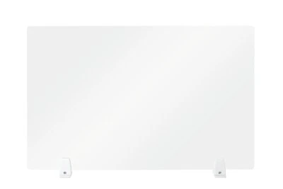 Sabichi Clear Acrylic Desk Divider Partition With Desk Clamps, 81.5 x 51cm