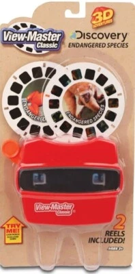 View Master Classic 3D Adventures Viewer 2 Reels Discovery Endangered Species - Image 1 of 2