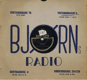 NIELS FOSS' SHORTWAVEBAND Regn / Kortbølge Blues Danish Jazz shellac 78rpm - Picture 1 of 3