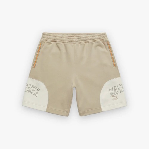 Pantaloncini a maglia Puma Market X 8" da uomo beige casual fondo atletico small 53508564