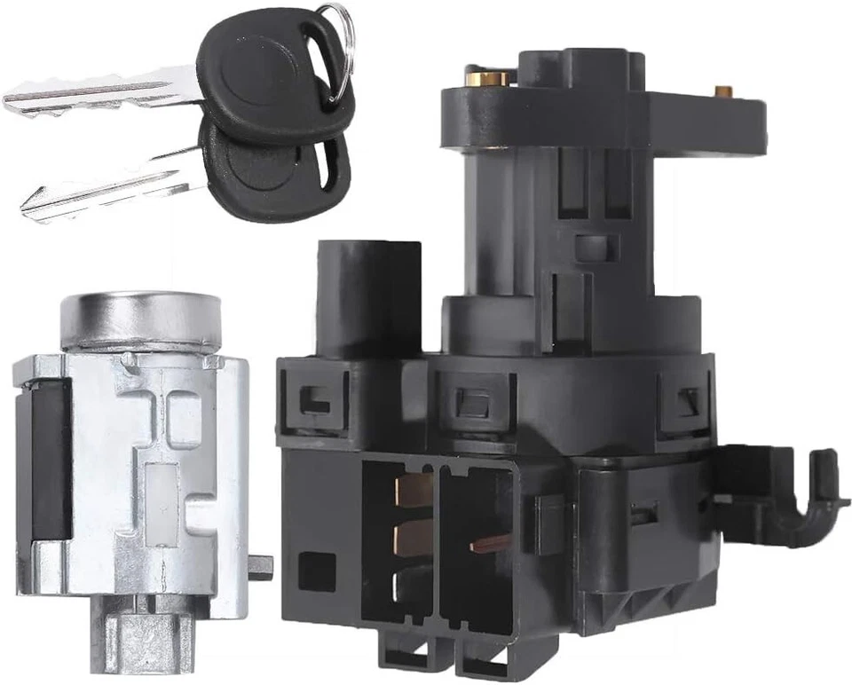 Cilindro de bloqueo de encendido con llave e interruptor de encendido para 99-05 Pontiac Grand Am Foto 1 de 4