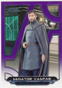 2018 Star Wars Galactic Files Base Purple #RO-45 Senator Vaspar 34/99 - Picture 1 of 1