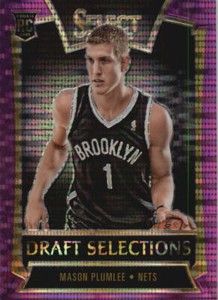 2013-14 Select Draft Selections Prizms Purple #20 Mason Plumlee #/99 AG2897