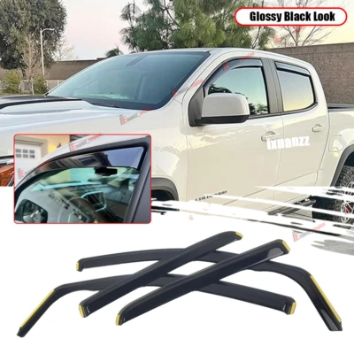 Protectores de lluvia visera ventana doble cabina para Chevy Colorado GMC Canyon 15-22 Foto 1 de 4