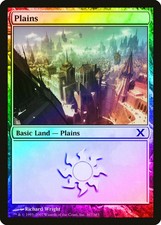 Plains (Version 367) FOIL 10th Edition MINT Basic Land MAGIC MTG CARD ABUGames