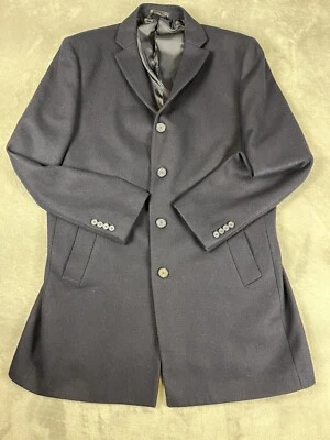 DKNY Mens 4-Button Wool Blend Navy Blazer 46L EUC - Image 1 of 4