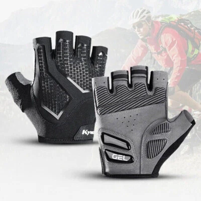 Half Finger Cycling Gloves Gym Bicycle Shockproof MTB Bike Gloves for Men Women - Image 1 of 4
