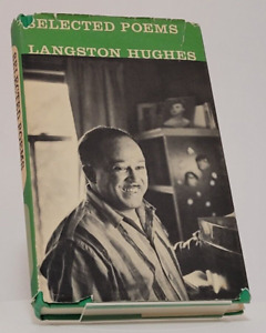 SELECTED POEMS OF LANGSTON HUGHES, BLACK AUTHOR, HCDJ, 1973-9th PRINT