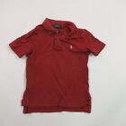 Polo Ralph Lauren chemise Todler 4 manches courtes collier polo rouge poney léger