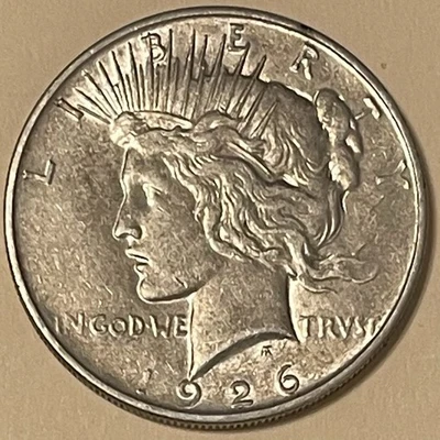 1926 D 1$ Peace Dollar 90% Silver U.S. Coin - Image 1 of 2