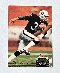 Marcus Allen - 1992 Topps Stadium Club Football Card # 129 - Los Angeles Raiders - Picture 1 of 2