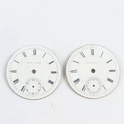 Seth Thomas 18 码珐琅怀表表表盘 — 第 1/4 张图片