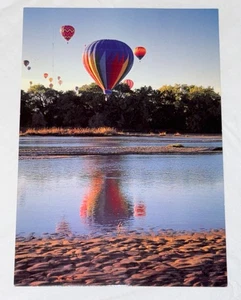 Vtg. Albuquerque Int'l. Balloon Fiesta "Reflections Of The Rio Grand" Postcard - Picture 1 of 2