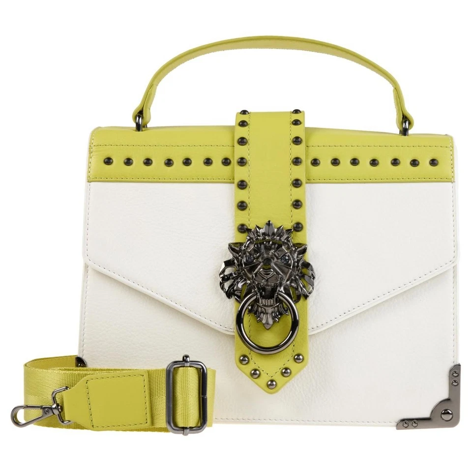 Sharif Legacy Museum Lion Knocker Leather Satchel NWT - Image 1 of 1