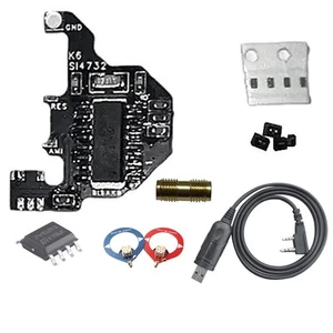 1X(moduł radiowy krótkofalowy SI4732 + kabel programowy + 2x antena pączkowa do 6647 - Zdjęcie 1 z 10