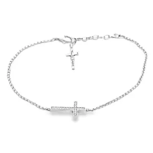 Thomas Sabo Silver Cross Chain Bracelet A1655-051-14 NWOT - Picture 1 of 1